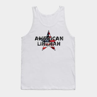 American Lineman - Blue Collar Worker Tank Top